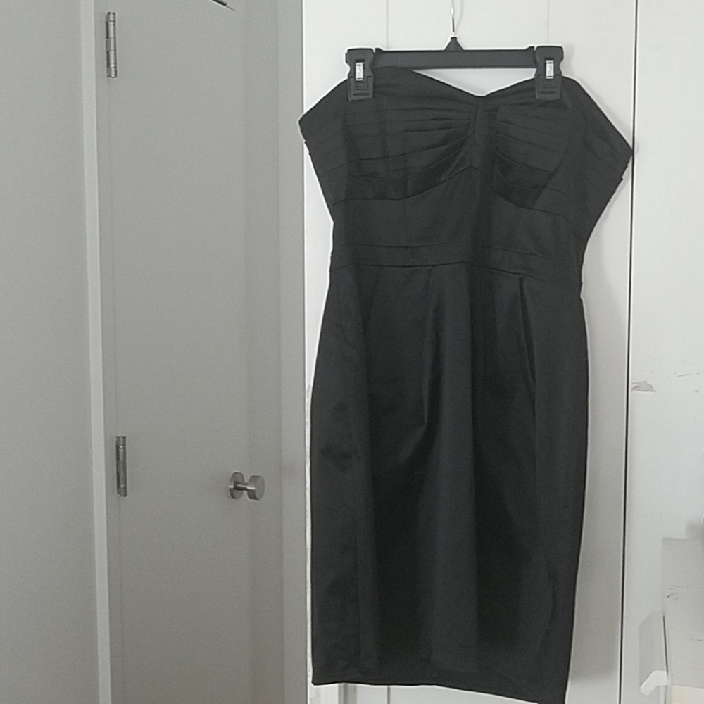 H&M black sweetheart cocktail dress size 12